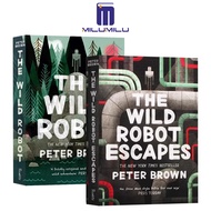 2Pcs The Wild Robot Escapes Peter Brown  Paperback – Illustrated by Peter Brown