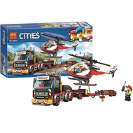 LEGO City series 60343 heavy-duty rescue helicopter transport vehicle 60183 childrens puzzle assembl