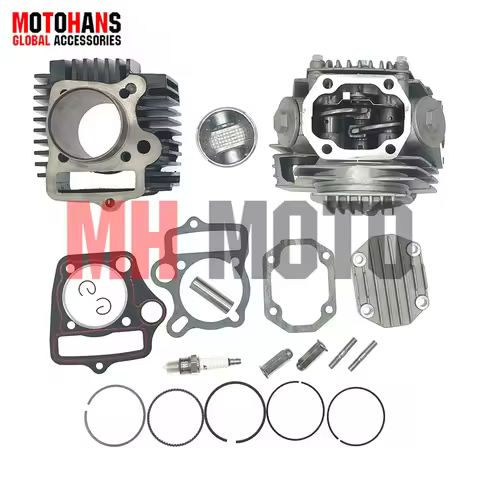 110CC 52.4MM CYLINDER KIT CYLINDER HEAD ASSY FOR 152FMH CHINESE POCKET BIKE DY110 WAVE110 WAVE110S N
