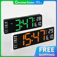 Blackface Vertical S Led Clock Gh6629 Wall-Mounted Timer Remote Control Alarm Clock