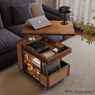 Multifunctional Rotating Small Apartment Living Room Simple Coffee Table Household Movable Liftable 