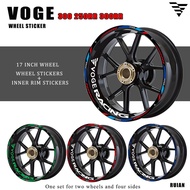 For VOGE 300DS 300GY FR150 RALLY 300RR 250RR Motorcycle 17 Inch Wheel Modification Stickers   Inner 