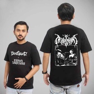 Deadsquad x Isyana Sarasvati 2-Sided T-SHIRT Unisex Casual 100% Cotton Black T-SHIRT