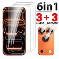 6in1 Full Glue Tempered Glass For iPhone 17 Pro Max Screen Protector iPhone17 iPhoneAir 17ProMax iPh