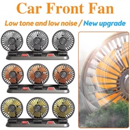Car Fan 360° Adjustable 3 Head Air Fan Automotive Electric Fan USB 12V/24V 2Speeds Car Silent Fan