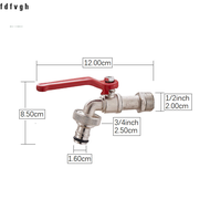 花洒水龙头单击式水龙头1/2英寸黄铜水龙头花园水龙头浴室配件室外洗手盆水龙头高品质耐用易安装节水设计适用于家庭和商业使用多功能厨房浴室水龙头