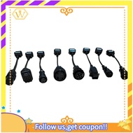 【W】Full Set 8 Pcs Truck Converter Male to Female OBD2 Auto Connector Extension Cable OBD2 Diagnostic