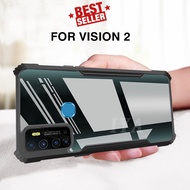 Case Itel Vision 2 Beatle Series Bumper Transparan Clear Casing Armor