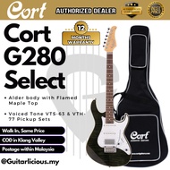 Cort G-280 Select (HSS) Electric Guitar with Tremolo - Trans Black ( G280 / G280S / G280-S )