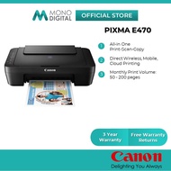 Canon Pixma E410 / E470 Wireless All-In-One Low Cost Cartridges Colour Printer Print/Scan/Copy