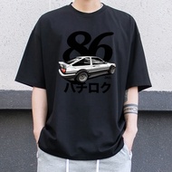 Hot Sale Men's Pure Cotton Short - Sleeve T - Shirt with AE86 Car Design, Ideal for Car Culture Enth