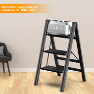 Folding Aluminium Ladder Chair Foldable Ladder for Home  Stable Structure Folding Stairs Ladders Kitchen Step Stool Ladder