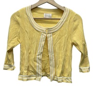 Harrods Bolero Jacket yellow Women White Direct from Japan Secondhand
