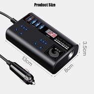 Car power Car inverter 2000w 12/24V DC to 220V AC voltage converter with LED Digital Display 4 qc 3.