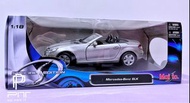 Maisto 1/18 Mercedes-Benz SLK 銀｜美版稀有釋出｜盒裝自然耗損介意者熟慮