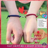 2PCS/Set Couple Bracelet Gelang Tangan Perempuan Gelang Couple Magnet Bracelet Friendship Bracelet F