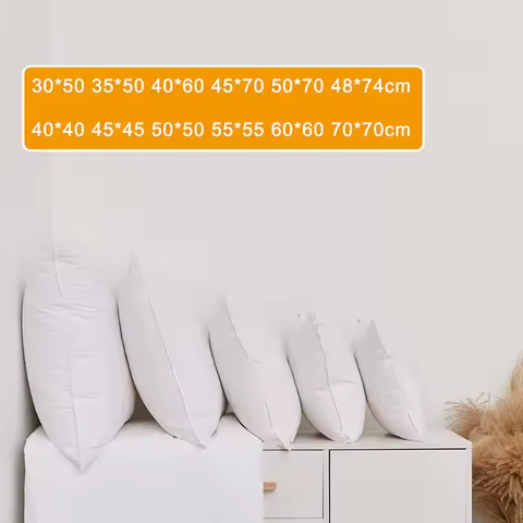 45x45 50x50 40x60 50x70 30x50cm 100% Cotton Goose Down Feather Office Chair Lumbar Back Waist Suppor