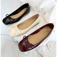 QC FULLBOX SOFT LEATHER BOW DOLL SHOES