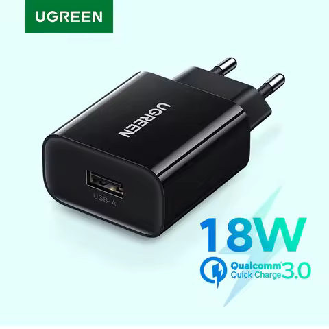 Ugreen USB Quick Charge 3.0 QC 18W USB Charger QC3.0 Fast Wall Charger Mobile Phone Charger for Sams