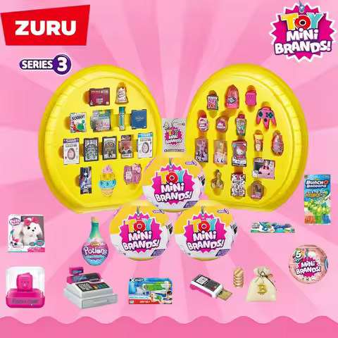 Zuru 5 Surprise Mini Brands Toys Series 3 Blind Storage Box Mystery Collectibles 90 Minis Simulation