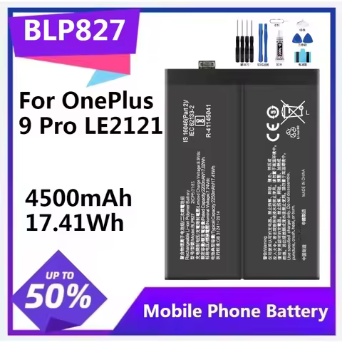 BLP827 Replacement Battery for OnePlus 9 Pro LE2121 LE2125 LE2123 LE2120 LE2127 with Repair Tools Ki