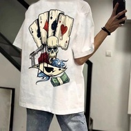 Korea free shipping, 2024 trendy T-shirt, Kuala Lumpur store T-shirt, printed T-shirt, street trend 