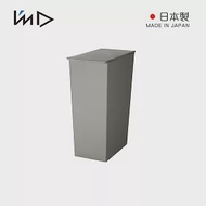 【日本岩谷Iwatani】長型可分類掀蓋式垃圾桶(附輪)-36L -灰