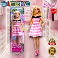 Barbie Dress Stripe Blonde Hair Doll 65th Anniversary