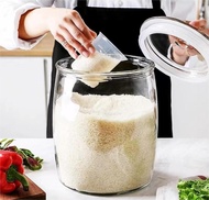 Big glass jars with lid storage rice dispenser kitchen canisters jars kimchi container candy jar pic