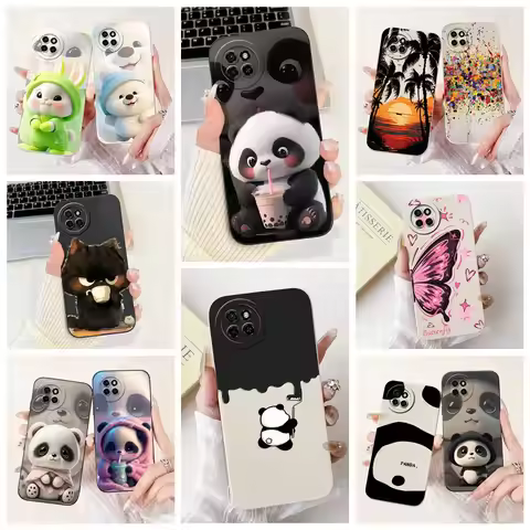 For Itel S23 Case ‎S665L Cute Panda Cartoon Cover Soft TPU Phone Case For Itel S23 Plus S23Plus S681