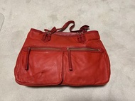 Tumi leather 真皮 tote bag