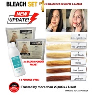 (FULL SET)BLEACH & 100ML PEROXIDE-KERATIN Set (Formula Baru 2 Packet!)