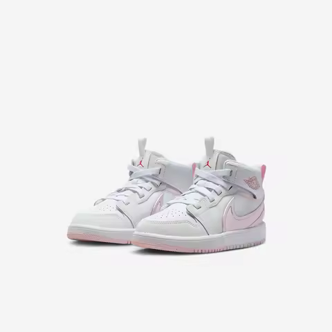 Nike genuine Jordan 1 Mid children's high top fashionable casual shoes FQ182-101