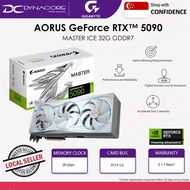 GIGABYTE GEFORCE RTX5090 AORUS MASTER ICE 32GB TRIPLE FAN GDDR7 (3+1YRS REG)