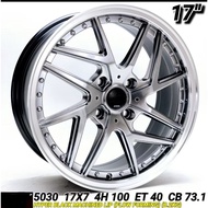 New Sport Rim 17 Inch Rm1880 4Pc WORK ( 4X100) Ativa Myvi Vios City (kena beli 2kali 1Pay 2Pc 1Box p
