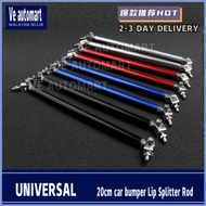 Vemart car skirt braket Universal 20cm Adjustable Front Rear Bumper Lip Splitter Rod Support Bars ax