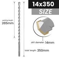 Mata Bor Beton Besi Kayu 8MM-16MM x 350MM HSS Drill Bits Bahan Kuat High Quality Anti Karat - 6516