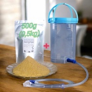 Full Combo set of 1200ml heat-sensing ENEMA infusion bottle + 500g ENEMA COFFEE GERSON ENEMA infusio