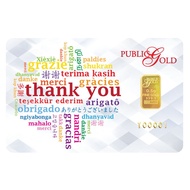 Public Gold Biullion Bar 0.5g (Au 999.99) 24k -Thank you V1