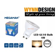 Wynn Design [1pc GU10] Dimmable Bulb 6W Spotlight Bulb Megaman Effect Light Bulb Eyeball Bulb WarmWh