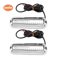 2Pcs 42LED Boat Drain Light Boat Transom Light Blue Underwater Pontoon Marine Light