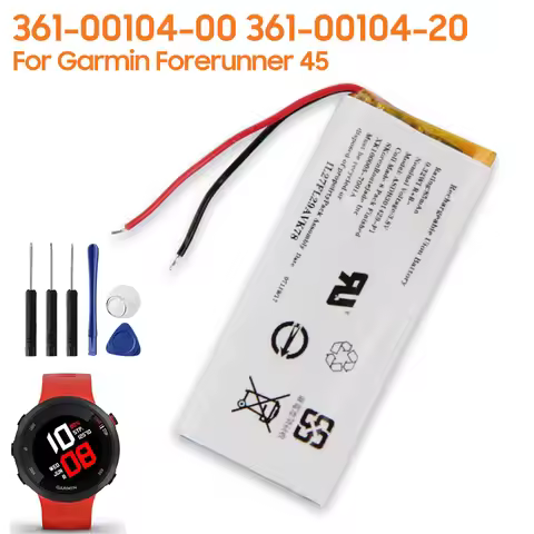 Replacement Battery 361-00104-20 361-00104-00 For Garmin Swim2 Forerunner 45 Rechargeable Battery