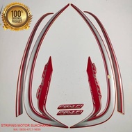 (ORI) striping honda scoopy stylish 2016 idling stop body merah