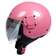 ZEUS ZS 217 PINK GLOSSY RETRO DOUBLE VISOR