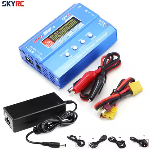 SKYRC IMax B6 V2 Digital LCD Lipo NiMh 3S battery Balance Charger With AC POWER 12v 5A Adapter for R