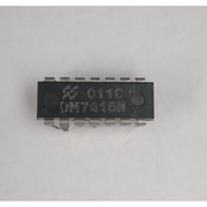 IC DM7416N Inverter IC 6 Channel Open Collector MDIP-14