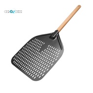 Pizza Peel,Perforated Pizza Shovel,Rectangular Pizza Turning Spatula with Detachable,For 12-Inch Piz