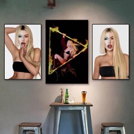Ava Max Dont Call Me Singer Poster Wall Sticker for Living Room Bar Vintage Decorative Art