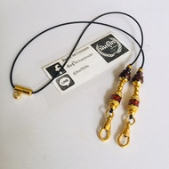 Parachute Rope Necklace Laser Gold Decorate Auspicious Wood