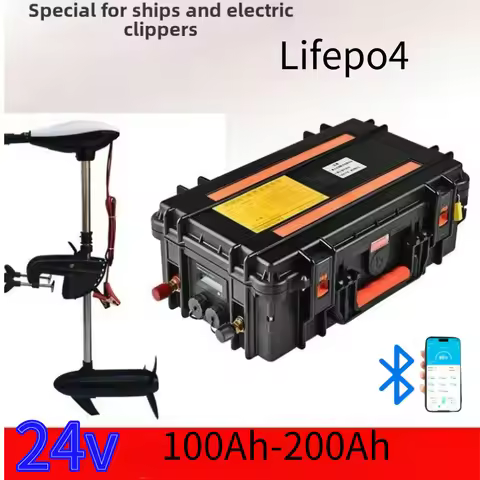 JN LiFePO4 Battery 24V 100AH/120AH/150AH/200AH with Charger – Lithium Iron Phosphate Battery for Res